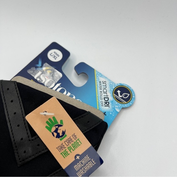 Isotoner Signature Chevron Stretch Touchscreen Gloves in Black NWT MSRP $52 - Picture 5 of 5